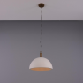 Suspension dôme Kauri en céramique 37 cm, blanc mat