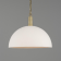 Suspension dôme Kauri en céramique 37 cm, blanc mat