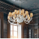 Lustre Chandelier en verre soufflé pour hôtel ou château Design David 18 Lumières