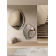 Miroir sculptural avec demi-cadre en verre fusionné Design Acaï