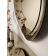 Miroir sculptural avec demi-cadre en verre fusionné Design Acaï