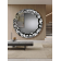 Miroir rond bordure en verre Design Danse