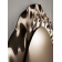 Miroir rond bordure en verre Design Danse