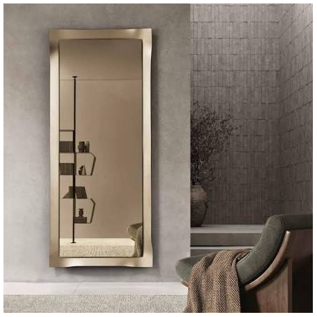 Miroir avec cadre en verre satiné Design Taba