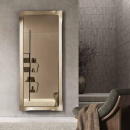 Miroir avec cadre en verre satiné Design Taba