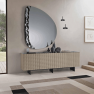 Miroir avec insert en relief Design Fuji