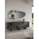 Miroir avec insert en relief Design Fuji