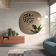 Miroir avec insert en verre texturé Design Bijou