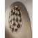 Miroir avec insert en verre texturé Design Bijou