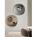 Miroir avec insert en verre texturé Design Bijou