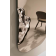 Miroir avec inserts en verre texturé Design Crown
