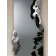 Miroir avec inserts en verre texturé Design Crown