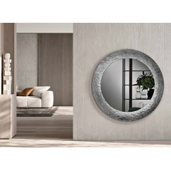 Miroir concave avec cadre en verre martelé Design Nidra