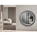 Miroir concave avec cadre en verre martelé Design Nidra