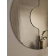 Miroir rond avec insert latéral en verre teinté Design Ilio