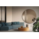 Miroir rond avec insert latéral en verre resille Design Shine