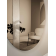 Miroir rond avec insert latéral en verre resille Design Shine