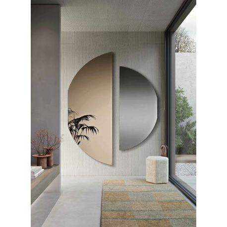 Miroir demi cercle Design Face