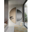 Miroir demi cercle Design Face
