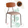 Chaise empilable d'hotellerie et restauration Design Disks