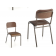 Chaise d'hotellerie et restauration empilable Design Arcs