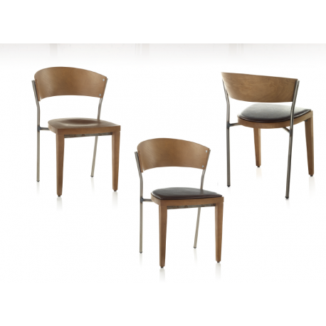 Chaise bois d'hotellerie et restauration Design Carla