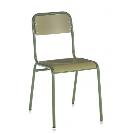 Chaise mixte bois/Acier empilable d'hotellerie et restauration Design Simpl