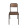 Chaise mixte bois/Acier empilable d'hotellerie et restauration Design Simpl
