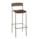 Tabouret de bar mixte acier/bois Design Lido