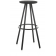 Tabouret de bar mixte acier/bois Design Conic