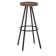 Tabouret de bar mixte acier/bois Design Conic