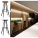 Tabouret de bar mixte acier/bois Design Conic