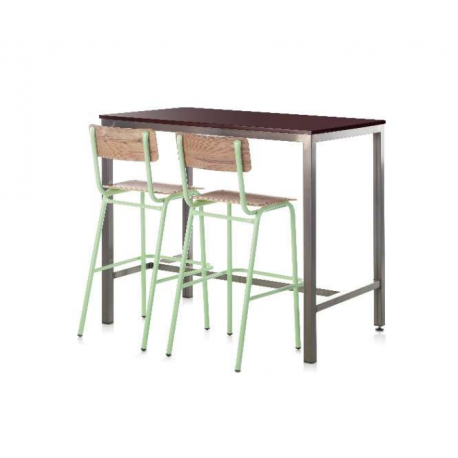 Piétement de Table haute pour restaurateur rectangulaire Design 2500H