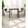 Table restaurateur rectangulaire d'extérieur pieds aluminium Design 2500Alu