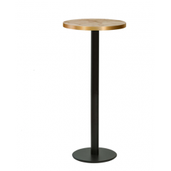 Pied Table Haute en fonte, base ronde et colonne cylindrique Design Lyon