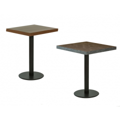 Pied de Table en métal, base ronde et colonne cylindrique Design Chapa