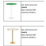 Pied de Table haute en métal, base ronde et colonne cylindrique Design Chapa