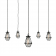 Lustre Chandelier Design Praia Antique Argent