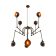 Lustre Chandelier Orientable Design San Jose Antique