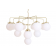 Lustre Chandelier Design Rome Laiton poli