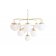 Lustre Chandelier Design Rome Laiton poli