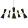 Lustre Chandelier Design Cairo 5 Noir