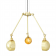 Lustre Chandelier Design Neiva Laiton poli