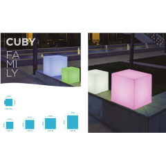 Cubes Led solaire Design Cuby