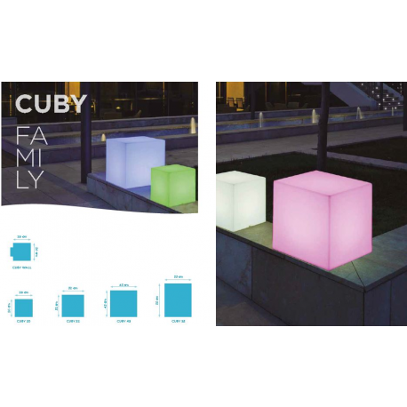 Cubes Led flottant ou solaire Design Cuby