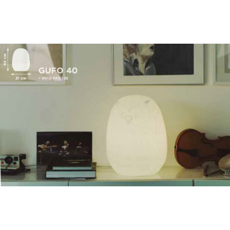 Lampe Led RGB tête d'hibou Design Gufo