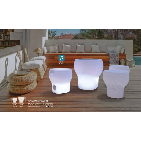 Table couleur ou lumineuse solaire Melvin