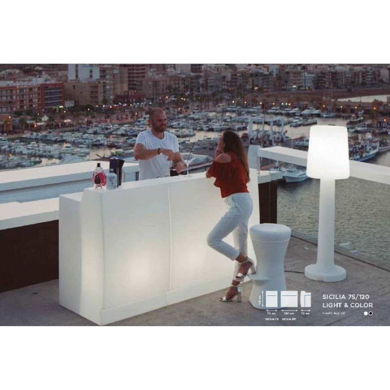 Barra de bar led Sicilia