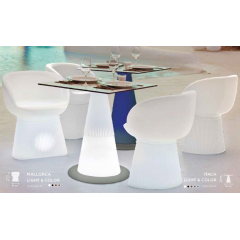 Table lumineuse solaire design Itaca