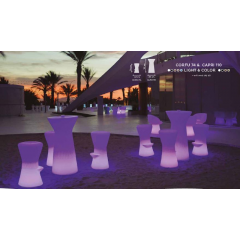 Table mange debout lumineux design Capri 110